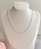 Alleun Silver 925 Round Oval Chestnut Chain Necklace