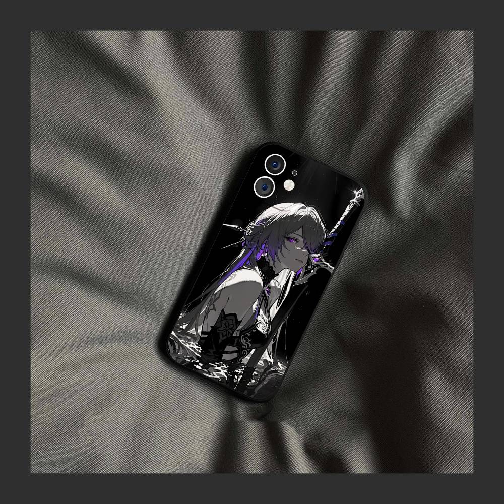 Acheron Animated Game Honkai Star Rail Phone Case For IPhone 17 Air 16 15 14 13 Pro Max 11 12 Black Silicone Cover