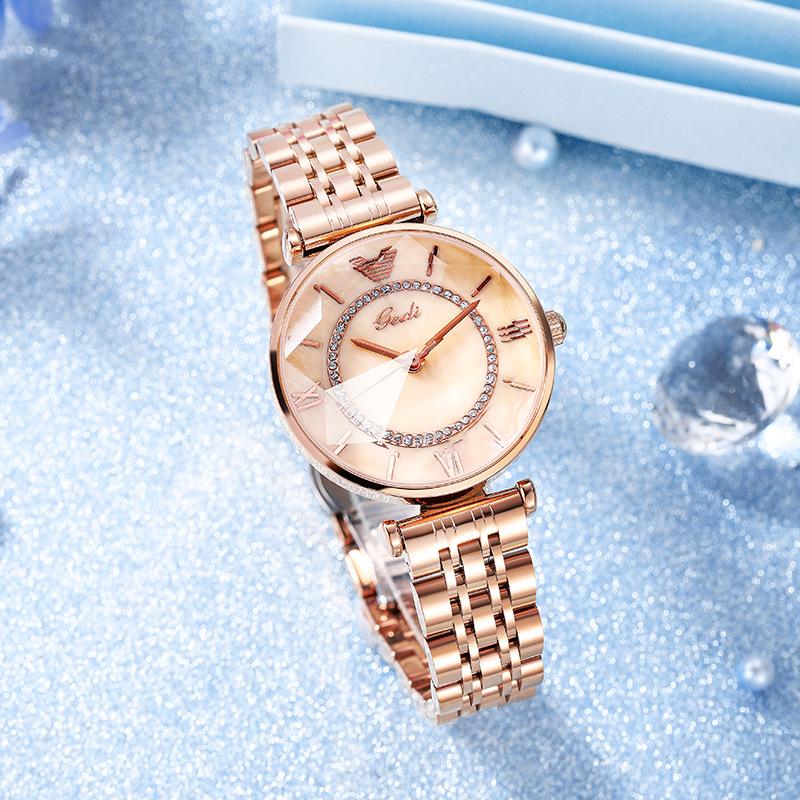 GEDI Women's Fashion Casual Steel Band Quartz Watch - Simple Luxury, Versatile Design