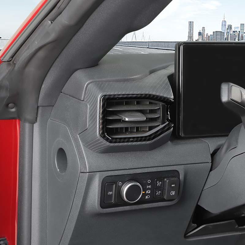  Fit For Ford Mustang 2024 Up ABS Center Console Air Conditioning Vent Decoration Cover Protective Sticker Car Interior Accessories