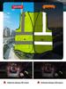 Reflective Multi-Pocket Safety Vest with Logo Option - Fluorescent Construction Gear