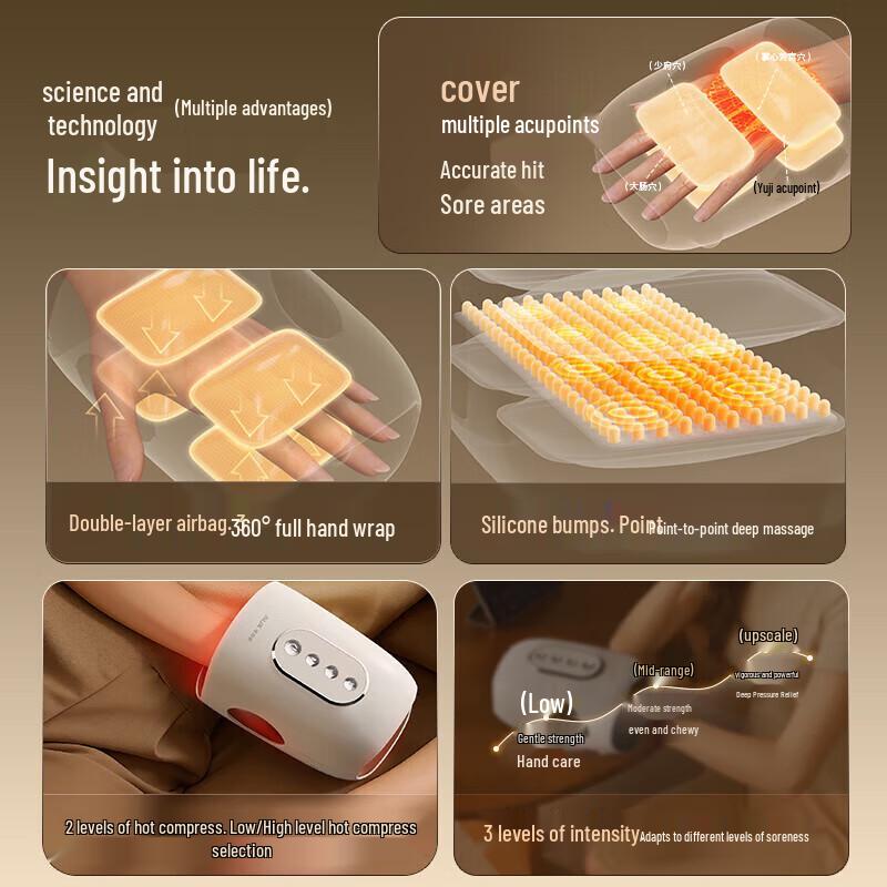 AUX Hand Massager for Joint Pain Relief CN plug (adapter included)