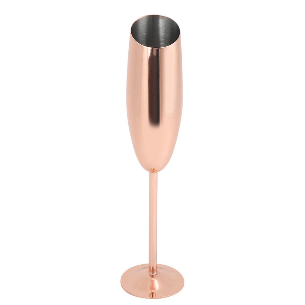 304 Stainless Steel Red Wine Glass Cocktail Champagne Glass Goblet Bar Supplies Rose Gold