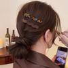 2Pcs New Y2K Wave Acetic Hairpins for Women Sweet Hair Decorate Side Hair Clips Barrettes Elegent Hair Accessories Daily Wear