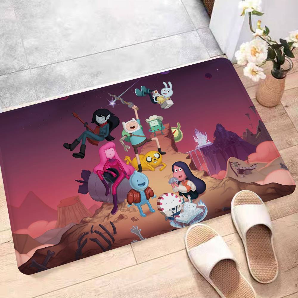 A-Adventure Cartoon T-Time Bathroom Mat Kids Room Bedroom Decoration Balcony Anti-Slip Doormat Living Room Welcome Rug