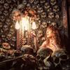 Resin Halloween Skull Skeleton Lamp Creative Atmosphere Lamp Table Light  Children