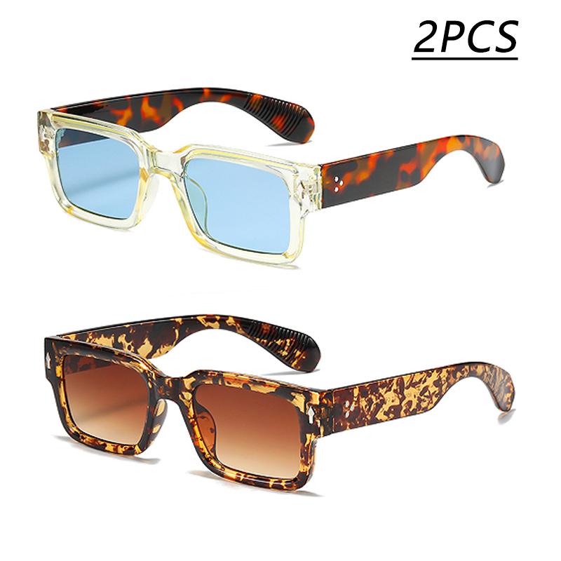 New Fashion Box Sunglasses Simple And Versatile Sunglasses For Men And Women Street Photography Retro Sunglasses 2346