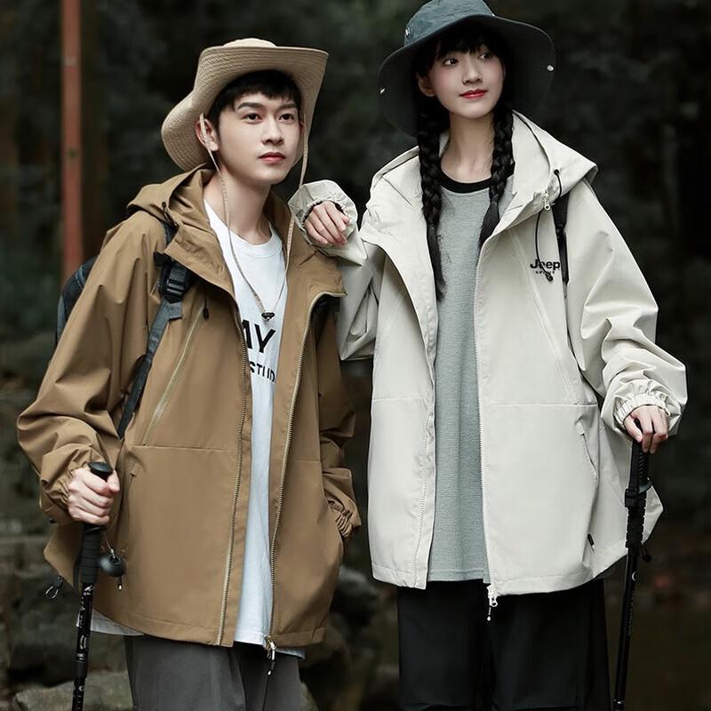 JEEP SPIRIT Men's Hooded Casual Outdoor Jacket