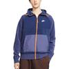 Nike Logo Printed Hooded Straight Jacket Men Jacket Navy-Blue BV3592-410