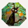1pc Cat Garden Automatic Open/close Umbrella, 8-Rib Sturdy Structure, Portable Travel Umbrella, Parties, Everyday Use, Outdoor Accessory, Ar