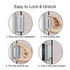 Aluminium Alloy Home Door Reinforcement Lock Defender Security Stopper Hardware