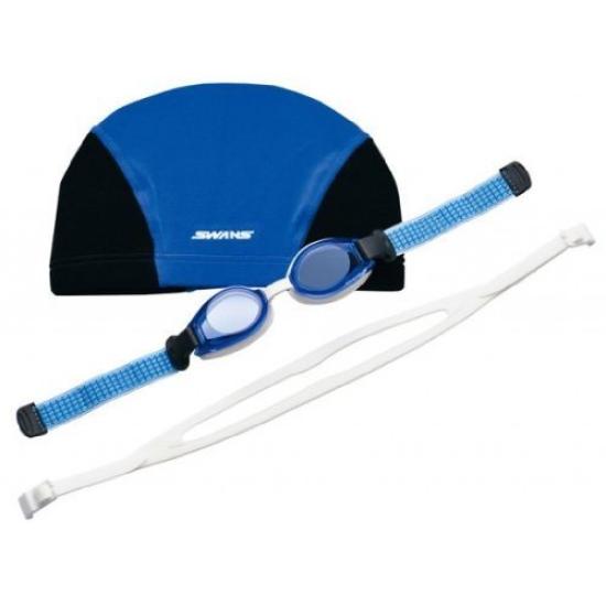 

Swans Junior Cap Goggles Blue BL CG1J Cap/Blue
