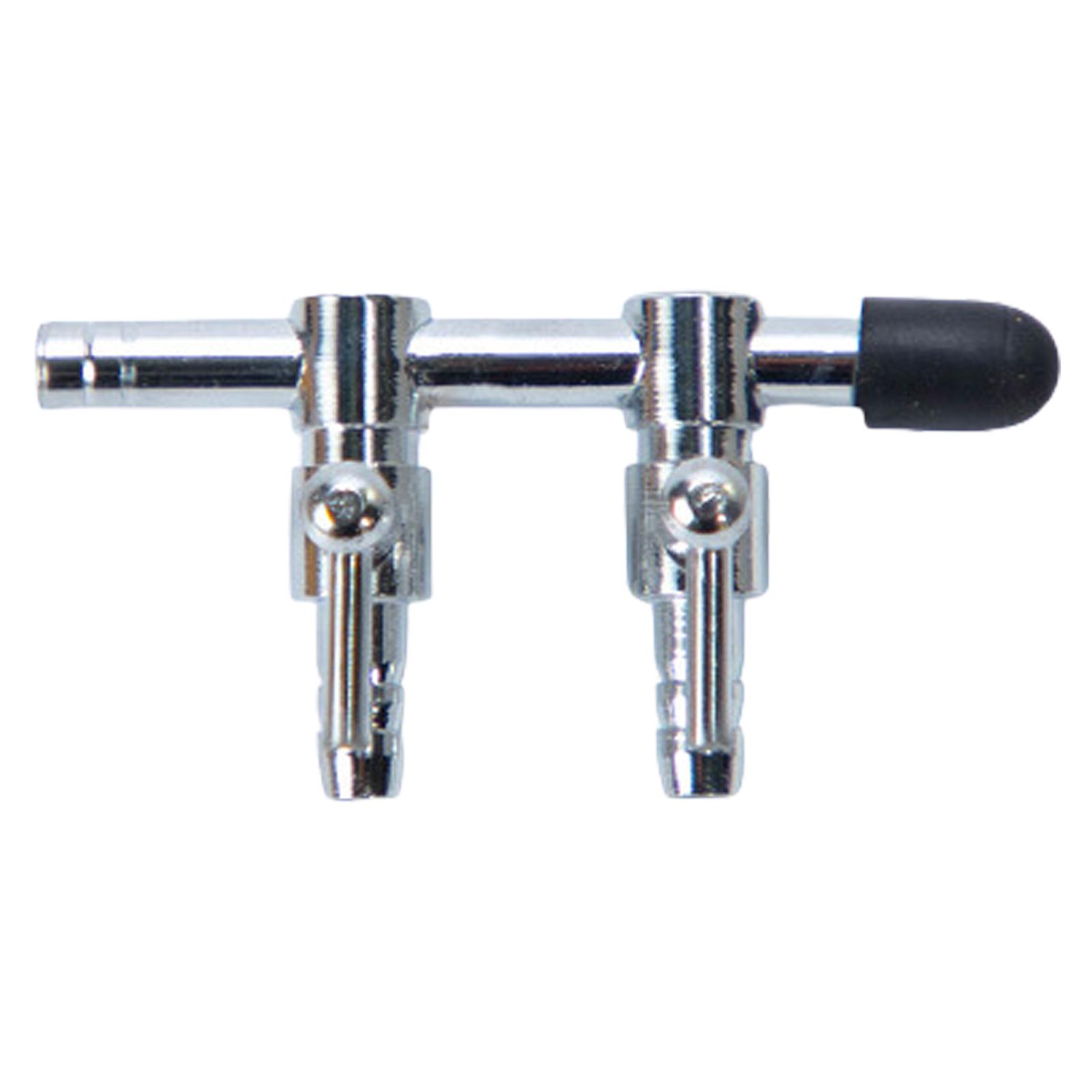 Распределитель кислородных трубок для аквариума Эффективный клапан регулировки объема кислородного насоса Нержавеющая сталь Легкая установка Регулировка потока C