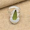 Green Amethyst Gemstone 925 Sterling Silver Handmade Ring Jewelry Beauteous Gift For Her