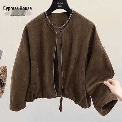 Silbaisha Women's 2025 Autumn Loose Fit Round Neck Long Sleeve Top