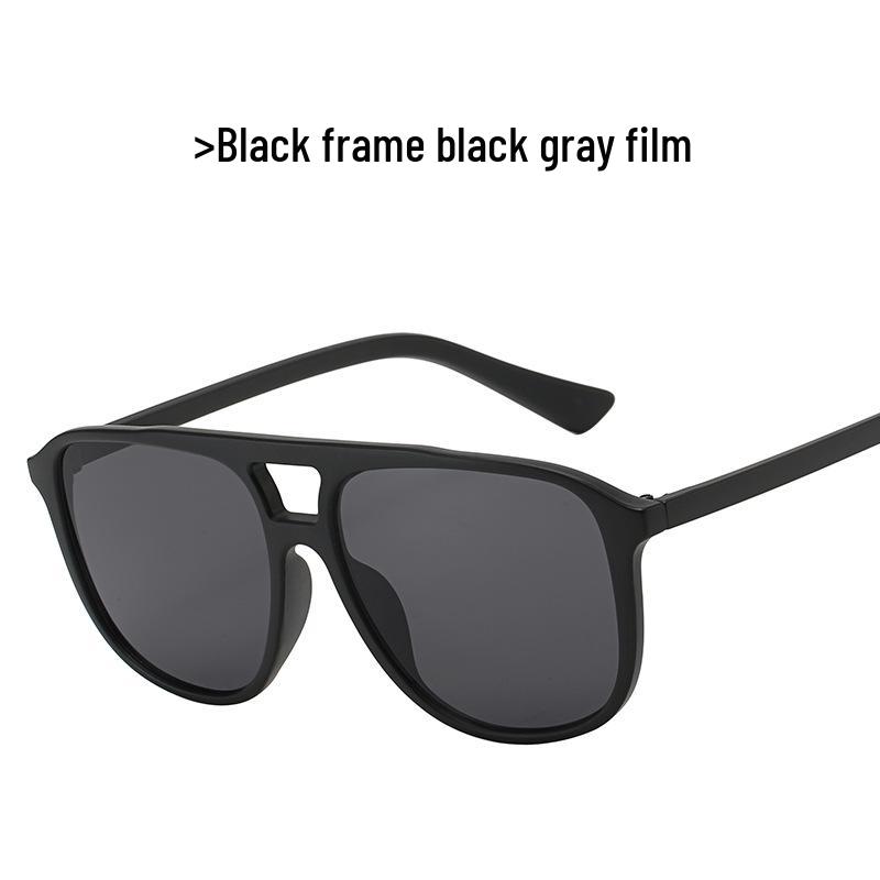 

Мужские модные квадратные солнцезащитные очки в корейском стиле 2019 года с двойной переносицей и градиентными линзами In Stock