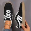 Shoes Female 2025 Hot Sale Lace Up Women's Vulcanize Shoes Spring Autumn Round Toe Mixed Colors Flat Casual Comfortable Sneakers