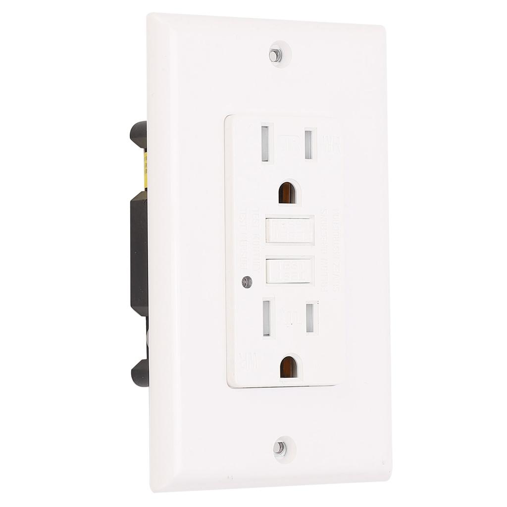 Switch Socket Smart Leakage Detection US Standard Ground Fault Outlet AC125V LD‑3008C