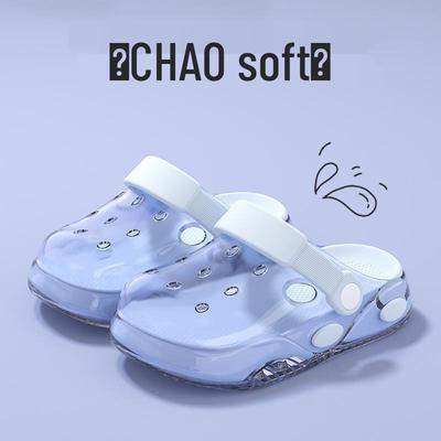 Candy Color Kids' Clog Shoes, Cute Cartoon Summer Baby Slippers with Anti-collision Toe Cap for Boys and Girls.