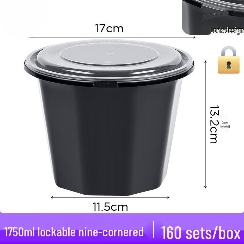 Wuhe Disposable Nine-Corner Lock-Buckle Meal Prep Containers