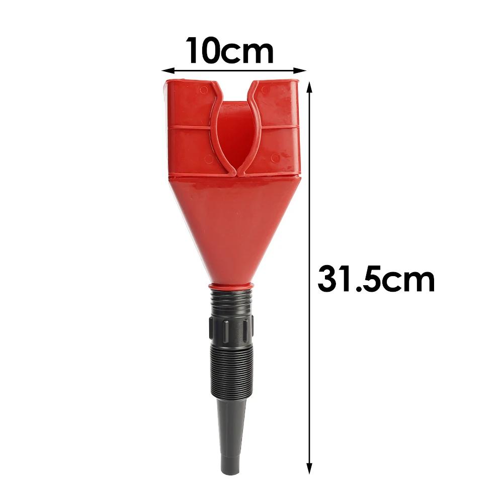 Car Plastic Refueling Funnel Portable Folding Telescopic Hose Handsfree Filling Motorcycle Gasoline Funnel Car Repair Tool
