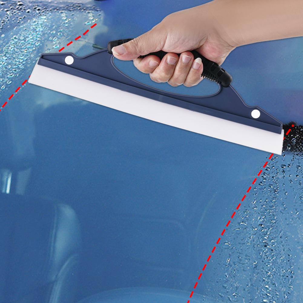 Silicone Water Wiper Silica Gel Car Wash Water Wiper Scraper Car Window Glass Bathroon Water Drying Squeegee Blade Car Cleanning