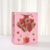 12pcs Valentines Day Gift Tote Bags Pink Hearts and Balloons Paper Present Bags Romantic Party Favor Shopping Bags