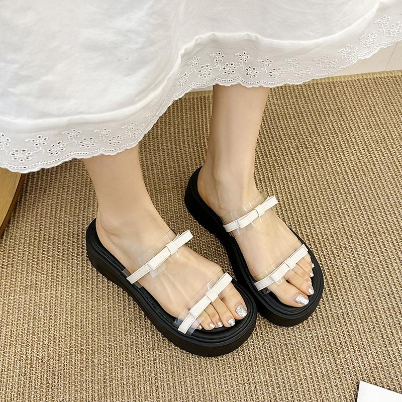 Fashion 2025 New Shoes Ladies's Slippers on A Wedge Luxury Slides Slipers Women Platform Designer Fashion Female Shoes Ladies's Slippers