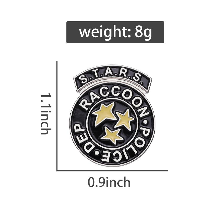 Niche High-End English Letter Badge, Irregular Shaped Five Pointed Star Brooch, Exquisite Decoration And Versatile Accessories