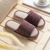 Women Men Linen Summer Indoor Slippers With Nonslip Sole And Cushioned Comfort For Home Use
