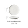 Nordic Ceramic Flat Dinner Plate