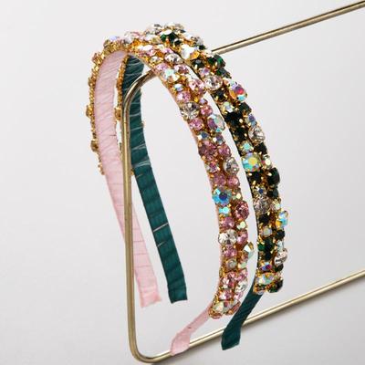 Crystal Diamante Hair Bands Metal Non-Slip Hair Bands Daily Hair Accessories For Girls