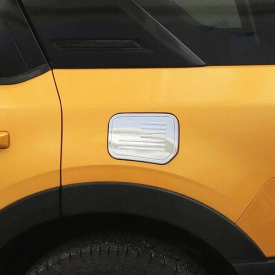 Car Fuel Gas Tank Cap Cover Trim For Ford Bronco Sport 21-24 Accessories Chrome
