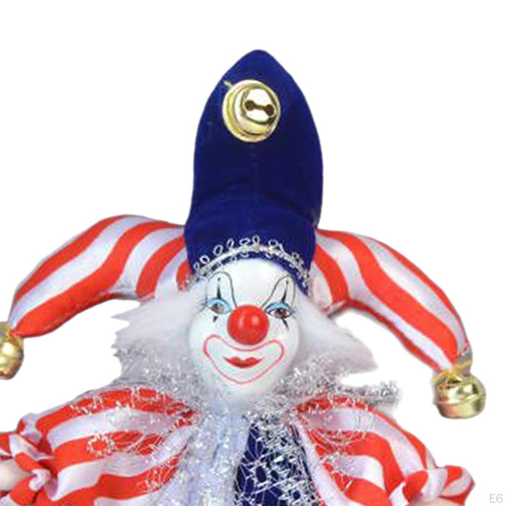 7 Inch Ceramic Figurines, Bendable Arms And Legs, Hand Painted, Stand Up for Desktop,