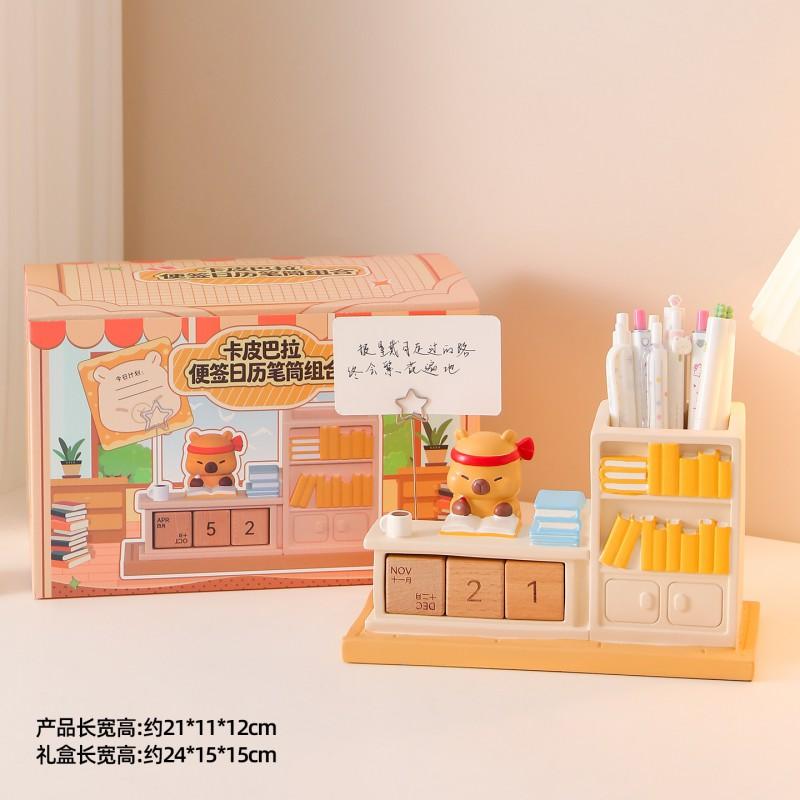 Cute Cartoon Pen Holder Large Capacity Desk Organizer Office Decor Gift Friends