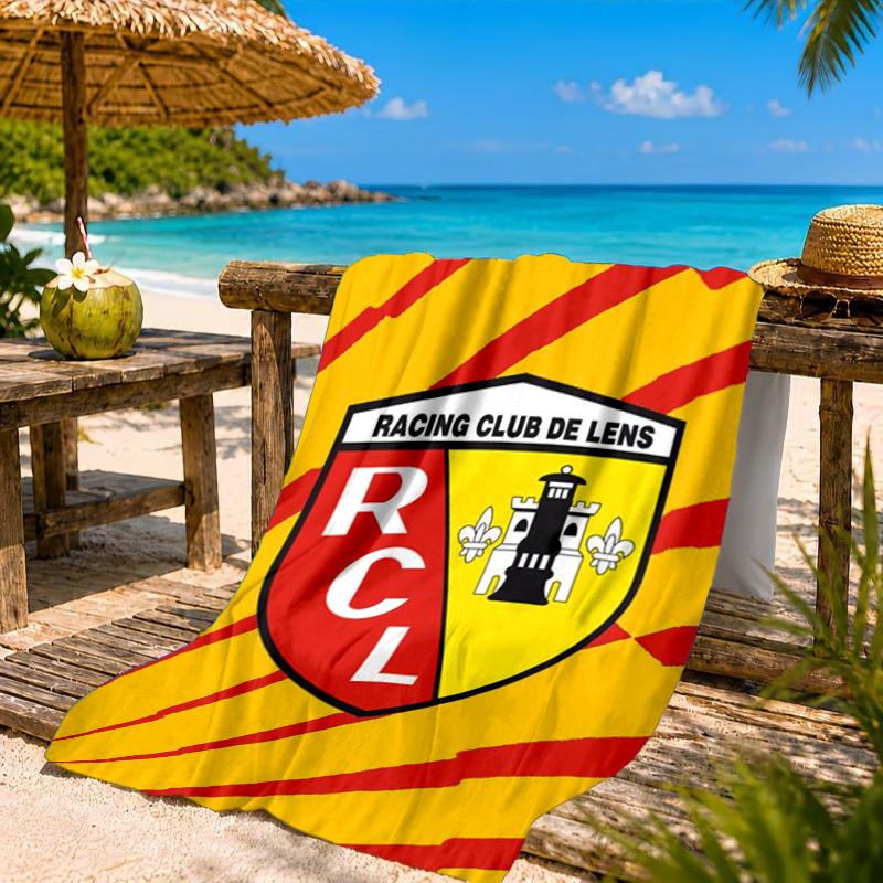 Racing Club De Lens Crest Beach Towel, Quick-drying, Easy To Care For, Suitable for Both Fitness and Beach Vacations,Sports Essential