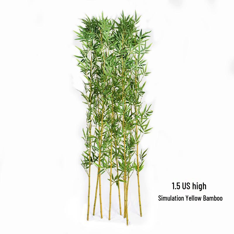 Golden Bamboo Artificial Gold Wedding Indoor Decoration Prop