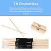 12 Pairs 7A Maple Wood Drum Sticks Classic High-quality Drumsticks for Adults and Beginners