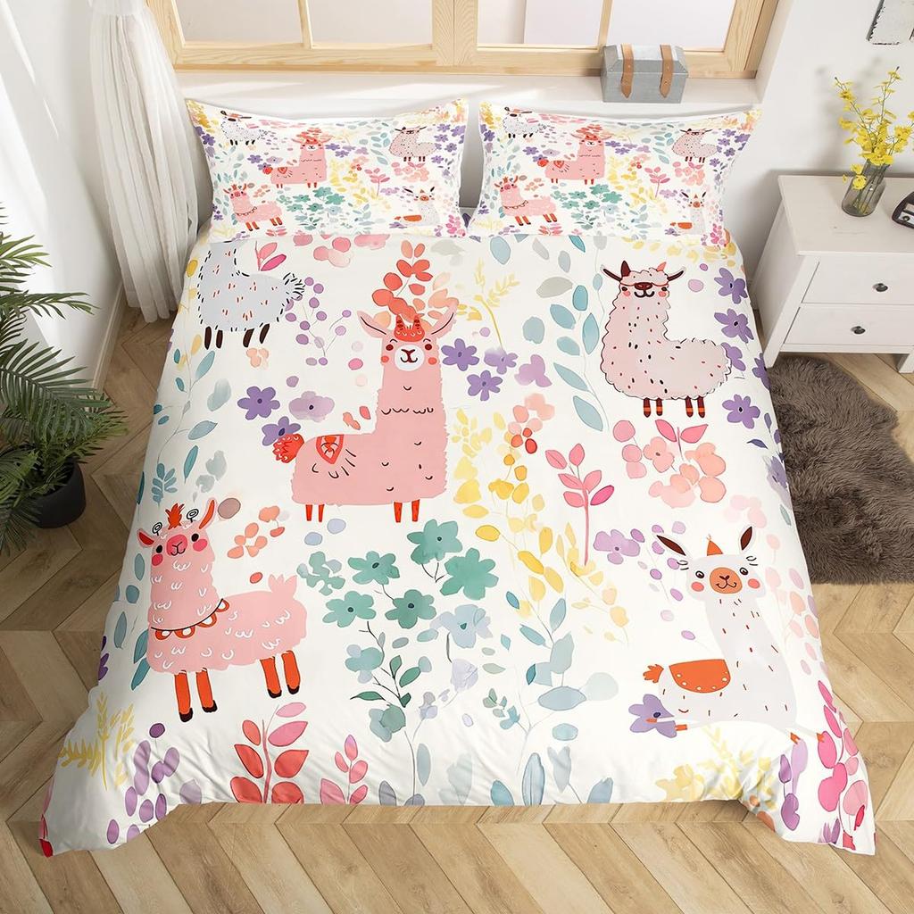 Comforter Cute Alpaca Queen Size Lightweight Down S Bedroom Decor Cartoon Animals No Comforter