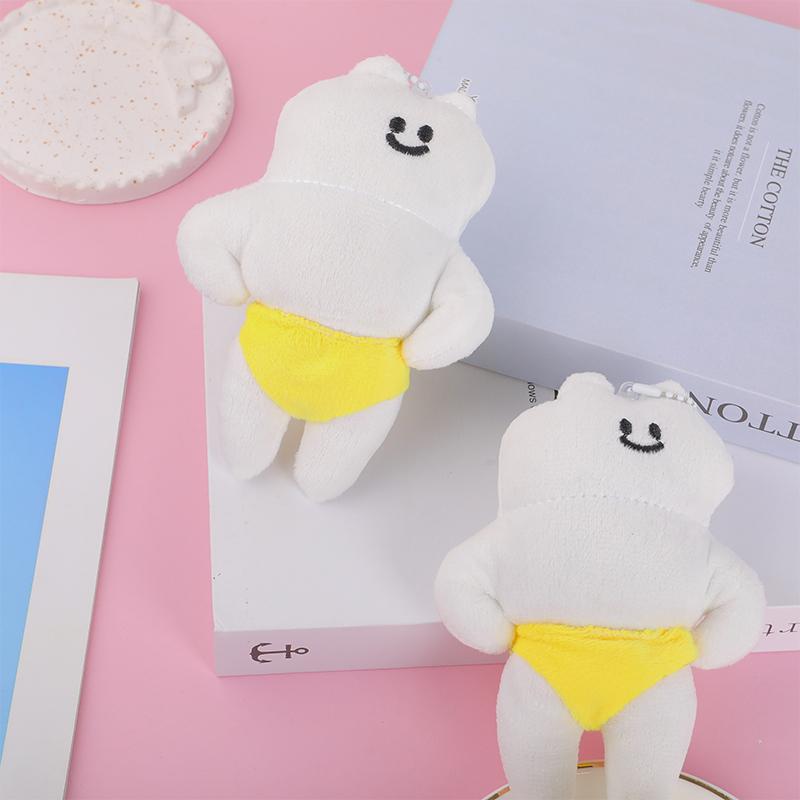 Cartoon Novelty Cat Plush Toy Keychain Creative Funny Keychain Pendant Personalized Backpack Decoration Accessories Gifts