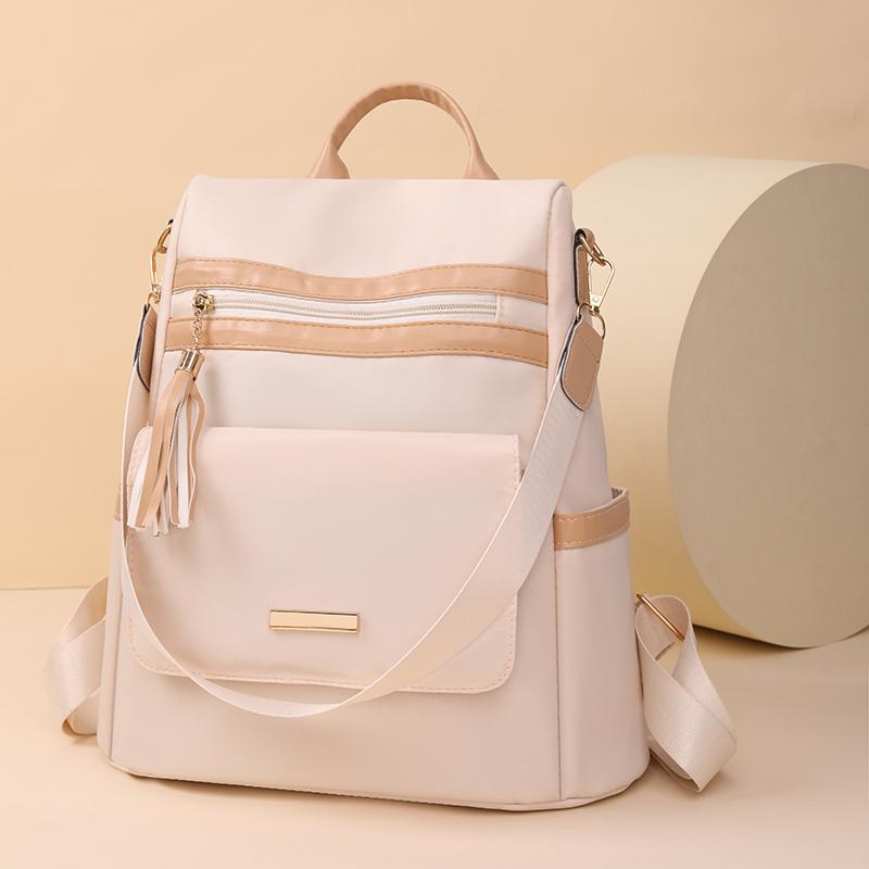 Women's Backpack Solid Color Patchwork Travel Backpack