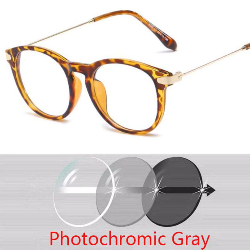 Ochelari Rotunzi Finisați pentru Miopie Femei Bărbați Ochi de Pisică pentru Miopie Ochelari de Student cu Dioptrii Minus -1.0 -1.5 -2.5 Până la -6