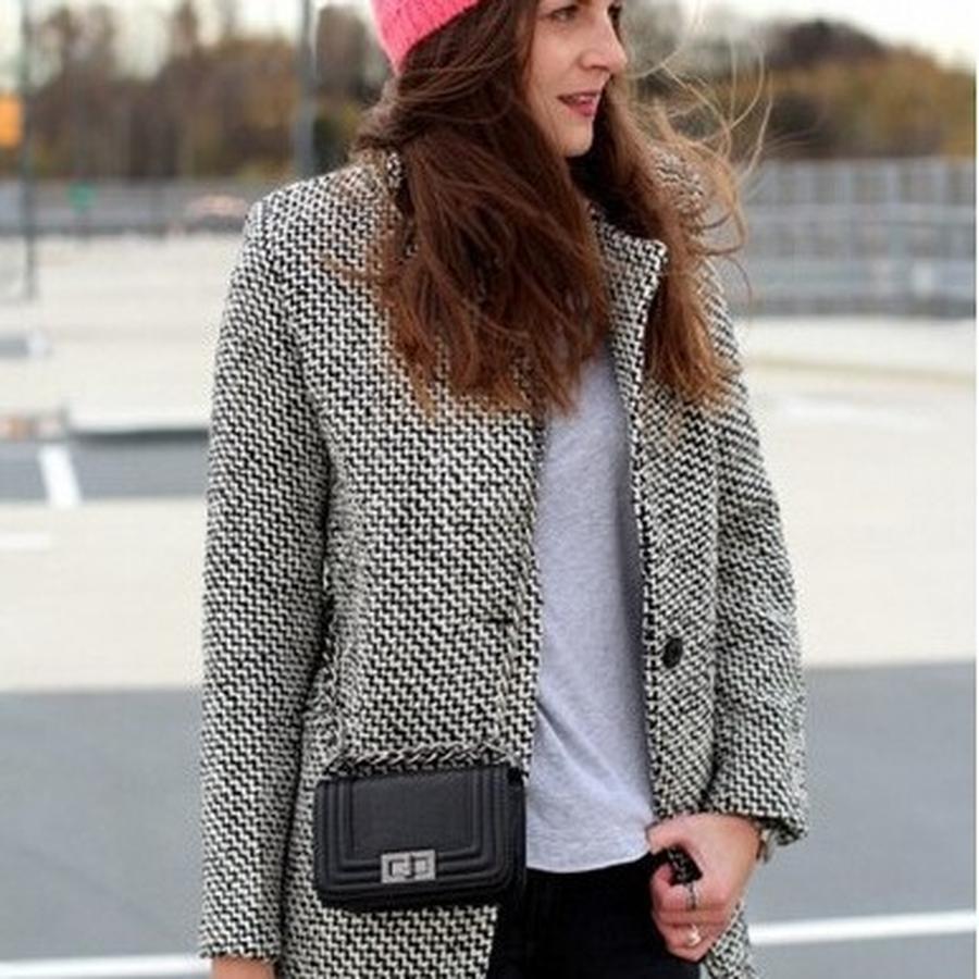 Spring/Autumn Women's High-End Wool Thick-Knit Long-Sleeve Coat Overcoat