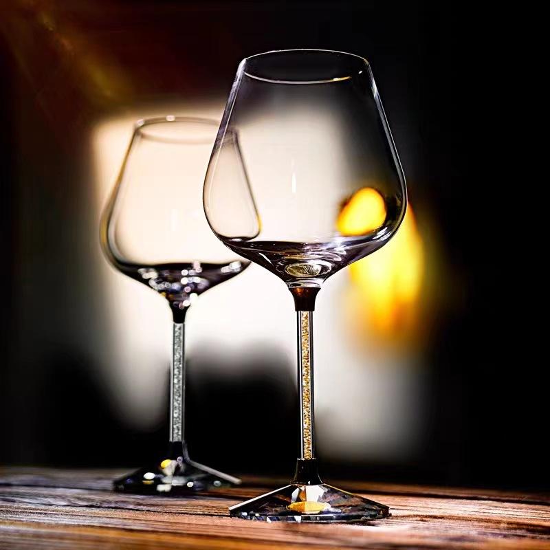 2pcs Light Luxury High-end Crystal Cup Red Wine Glass Set Tall Glass Party Wine Glass Glasses DrinkingGlasses for ChampagneFlute