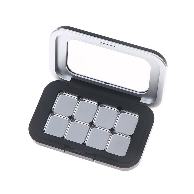 Empty Magnetic Cosmetics Palette With Mirror 1/2/3/4/6/8 Grids Iron Plate Eyeshadow Blusher Lipstick Diy Glitter Makeup Box