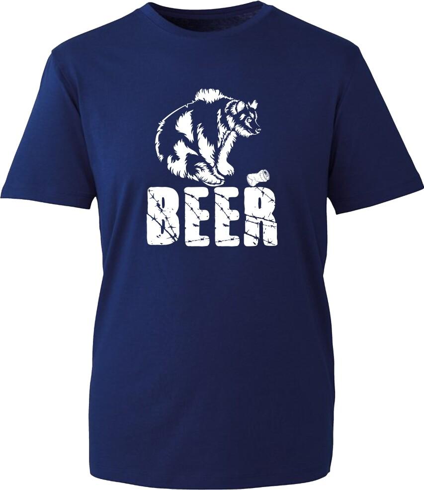 Bear Drinking Beer Funny Meme TShirt Drunk Beer Lovers Animal Lovers Gift Top S