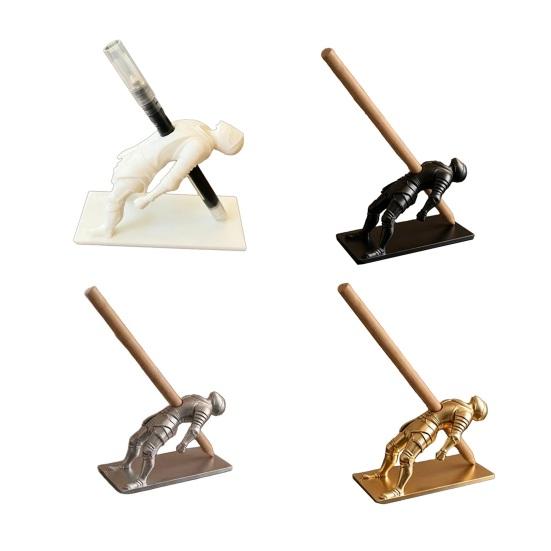 Porta-canetas Assassino Impresso em 3D Organizador de Mesa Criativo com Design de Flecha Suporte de Caneta Engraçado de Novidade para Escritório Escola Decoração Única de Mesa
