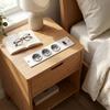 Furniture Embedded Power Socket 3 AC Ports With Reset Power Switch Recessed Power Strip For Desk Counter Cabinet Installation