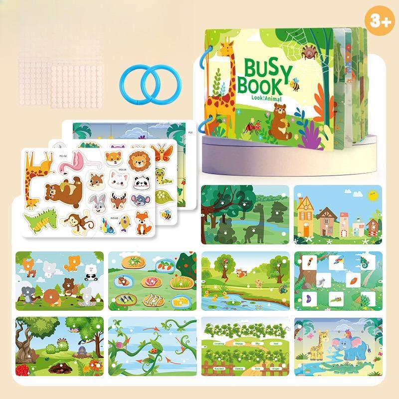 

Интерактивные обучающие наклейки |Подходят для детей 3-6 лет |Раннее изучение алфавита и словарного запаса с иллюстрациями животных и изучением букв