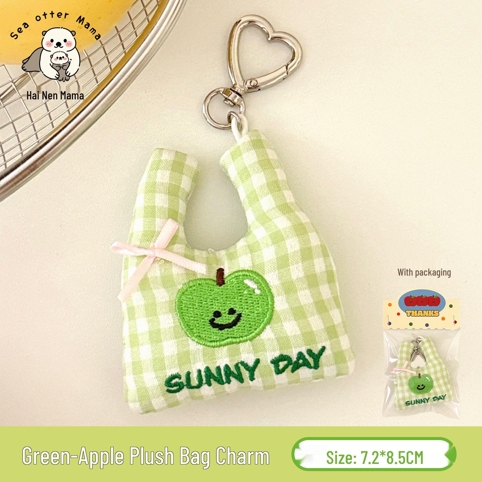 

Tengyi Cute Fruit Shopping Bag Doll Brooch Hair Clip Heart Pin for Girl s Clothing and Bag Decoration Brooch
